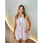 CONJUNTO COLETE LISTRAS ROSA