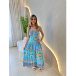 VESTIDO MIDI CLARICE AZUL