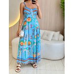 VESTIDO MIDI CLARICE AZUL