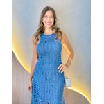 VESTIDO MIDI YARA AZUL