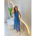VESTIDO MIDI YARA AZUL