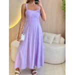 VESTIDO MIDI ANA CLARA LAVANDA