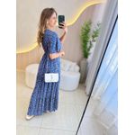 VESTIDO VALENTINA MANGA CURTA AZUL