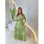 VESTIDO VALENTINA MANGA CURTA VERDE