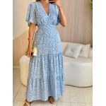 VESTIDO VALENTINA MANGA CURTA AZUL CLARO