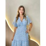 VESTIDO VALENTINA MANGA CURTA AZUL CLARO