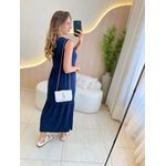 VESTIDO MIDI PATRICIA AZUL MARINHO