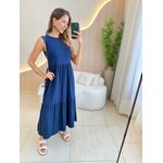 VESTIDO MIDI PATRICIA AZUL MARINHO