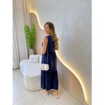 VESTIDO MIDI PATRICIA AZUL MARINHO