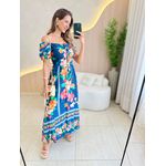 VESTIDO MIDI LORENA AZUL