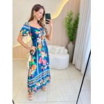VESTIDO MIDI LORENA AZUL