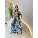 VESTIDO MIDI LORENA AZUL