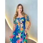 VESTIDO MIDI LORENA AZUL