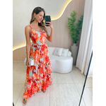 VESTIDO LONGO HELLEN LARANJA