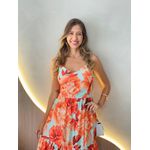 VESTIDO LONGO HELLEN LARANJA