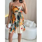 VESTIDO CURTO CLARISSE OFF/VERDE