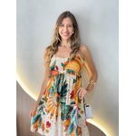 VESTIDO CURTO CLARISSE OFF/VERDE