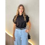 CAMISA MANGA CURTA YANKA PRETO