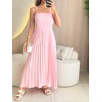 VESTIDO MIDI GEISA ROSA BEBE