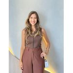 CALÇA PANTALONA ALANA MARROM