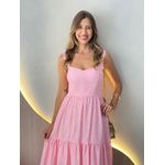 VESTIDO MIDI CHARLOTE ROSA BEBE