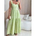 VESTIDO MIDI CHARLOTE VERDE