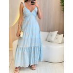 VESTIDO LONGO FRAN AZUL