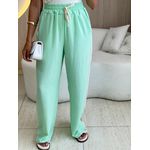 CALÇA PANTALONA LISTRAS LATERAL VERDE AGUA