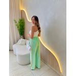 CALÇA PANTALONA LISTRAS LATERAL VERDE AGUA