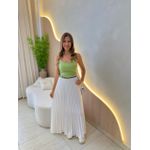 CROPPED CANELADO LIS VERDE