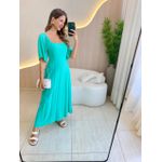 VESTIDO MIDI ANGELA VERDE AGUA