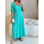 VESTIDO MIDI ANGELA VERDE AGUA