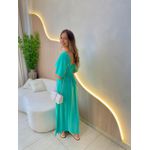 VESTIDO MIDI ANGELA VERDE AGUA