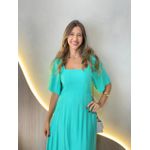 VESTIDO MIDI ANGELA VERDE AGUA