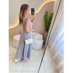 VESTIDO YASMIN CANELADO CINZA