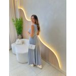 VESTIDO YASMIN CANELADO CINZA