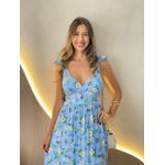 VESTIDO MIDI JAQUE AZUL