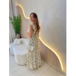 VESTIDO MIDI JAQUE OFF/NUDE