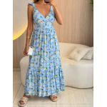 VESTIDO MIDI JAQUE AZUL