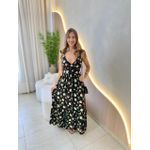 VESTIDO MIDI JAQUE PRETO