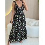 VESTIDO MIDI JAQUE PRETO