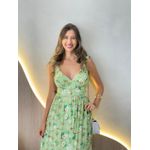 VESTIDO MIDI JAQUE VERDE MENTA