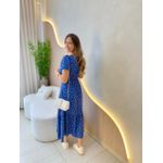 VESTIDO MIDI DANDARA AZUL FLORZINHA