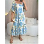 VESTIDO MIDI ESTER AZUL