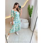 VESTIDO MIDI ESTER VERDE