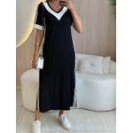 VESTIDO MIDI PAULA PRETO