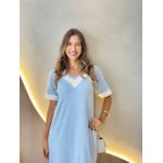 VESTIDO MIDI PAULA AZUL CLARO