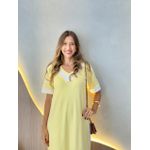 VESTIDO MIDI PAULA AMARELO