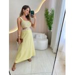 VESTIDO MIDI JAMILE AMARELO