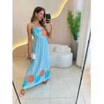 VESTIDO MIDI LORENA AZUL
